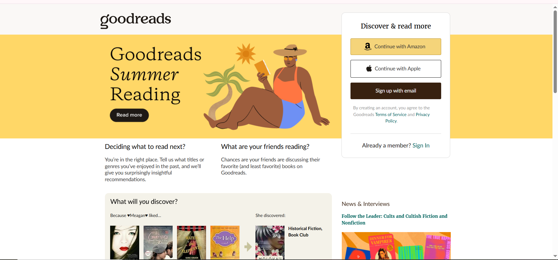 Image of website