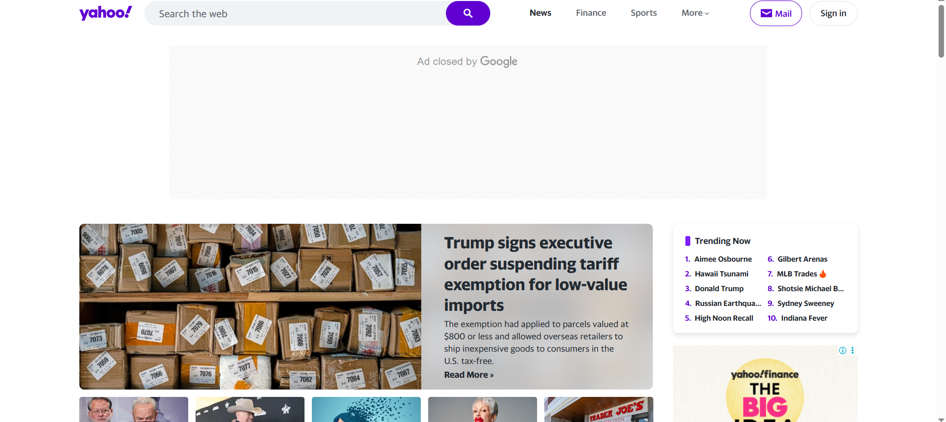 Image of website