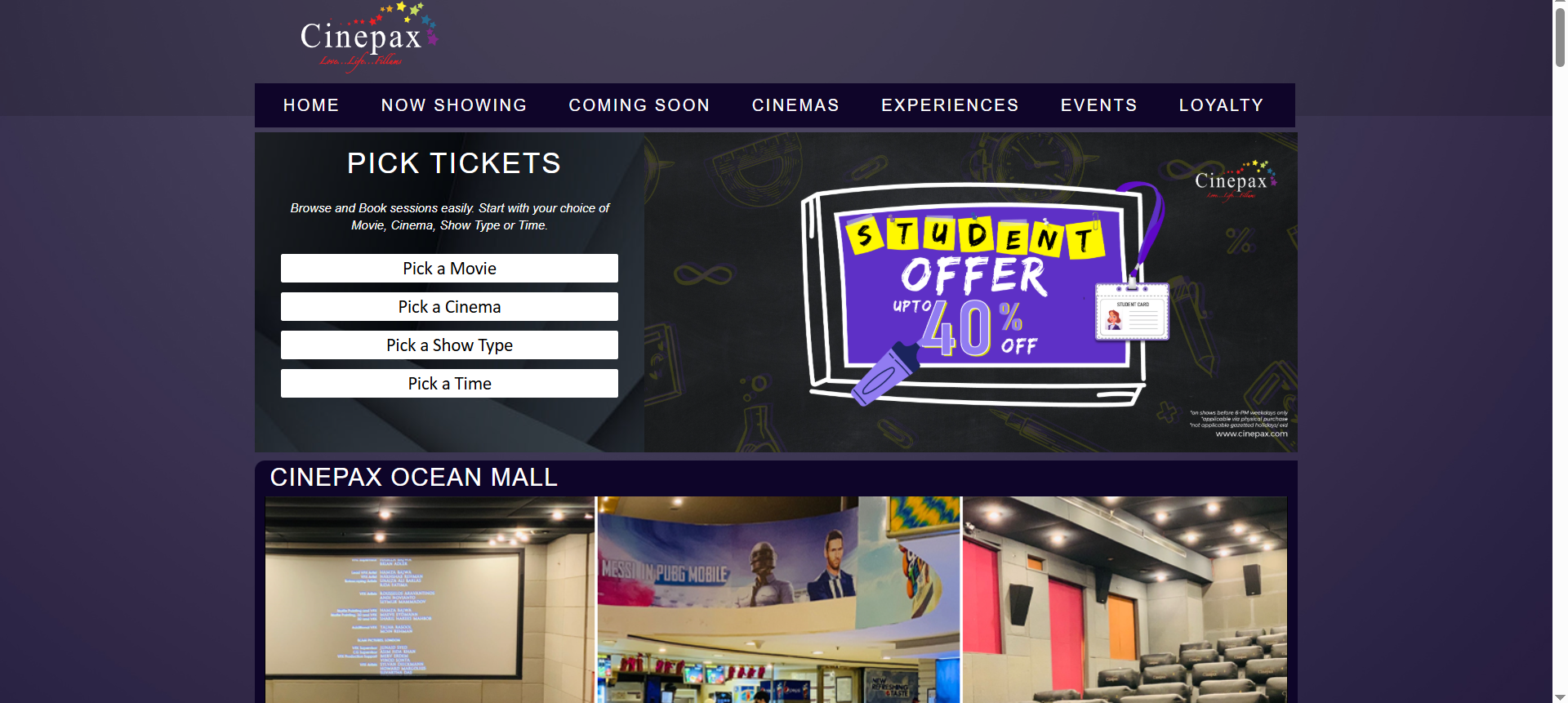 Image of website
